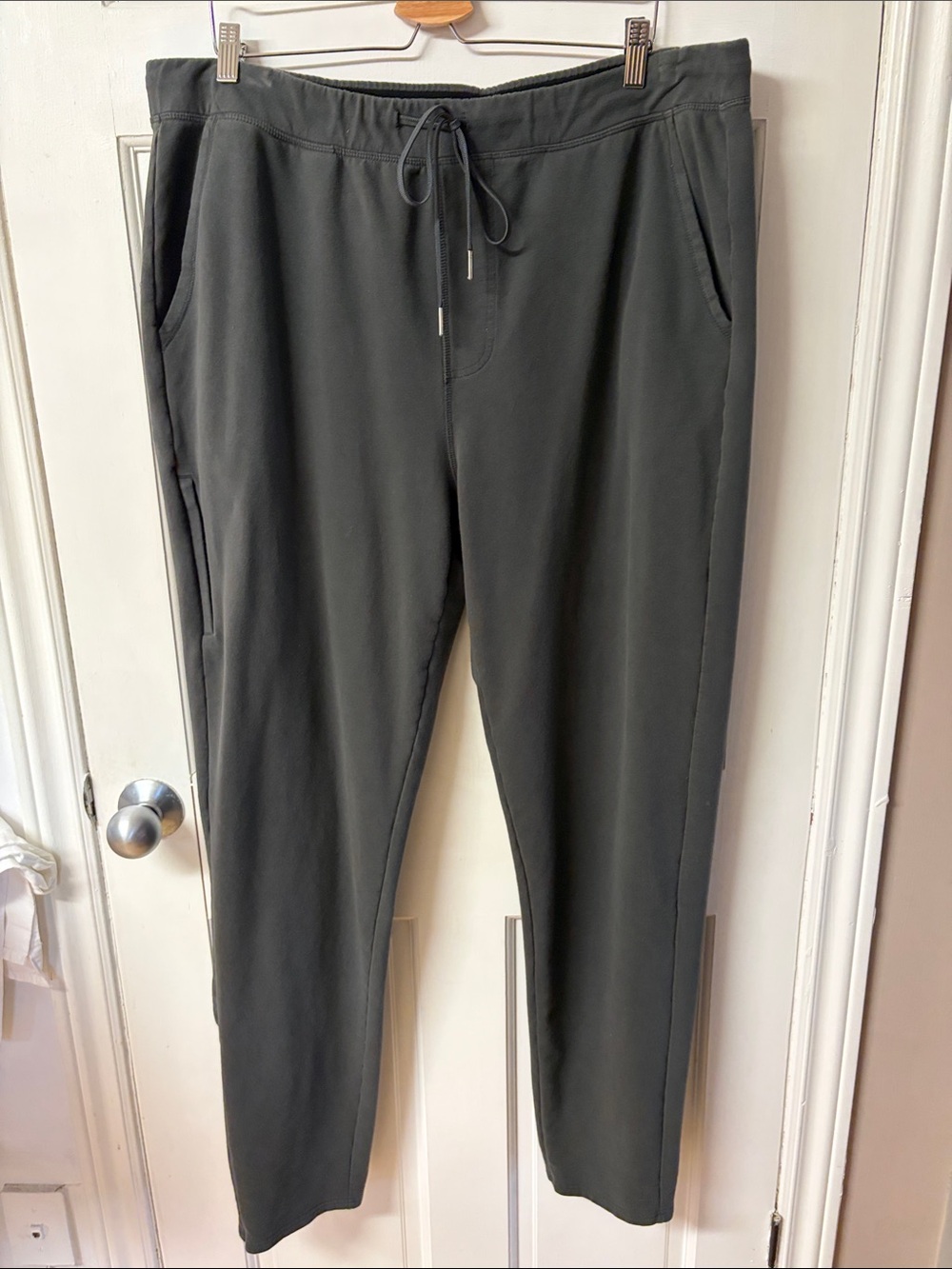 American Tall Microsanded French Terry Sweatpants for Tall Men grey size 2XL